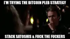 I'm Trying the Bitcoin Pleb Strategy