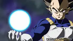 Vegeta charges a Kamehameha