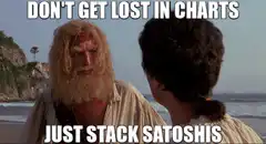 Don't get lost in charts just stack satoshis