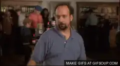 Paul Giamatti drinks from a bucket