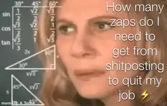 Woman looking confused with math formulas