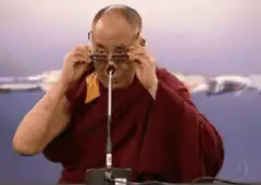 Dalai Lama laser eyes deal with it