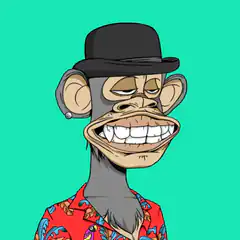 Smug cartoon monkey in hat