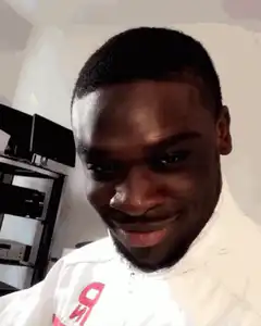Man zooming into his face