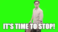 It's Time To Stop Clock GIF