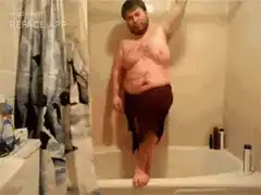 Man slips and falls in bathtub