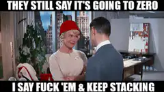 Marilyn Monroe keep stacking bitcoin