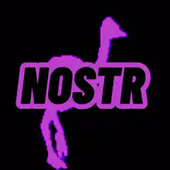 Nostr logo with ostrich