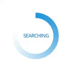 blue searching loading spinner