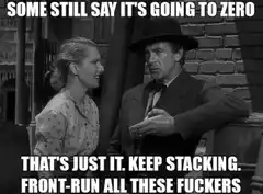 That's just it. Keep stacking.