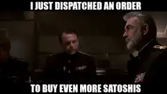 I just dispatched an order to buy even more satoshis