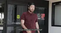 Man reacts to missing something huge