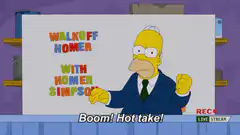 Homer Simpson Boom Hot Take