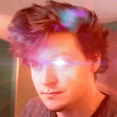 Guy with glowing eye and brain
