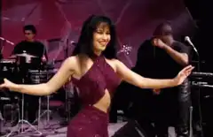 Whitney Houston dancing on stage