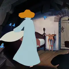 Cinderella birds make the bed