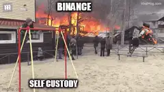 Binance burning while self custody swings