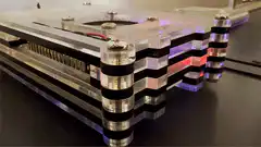 RGB LED strip on acrylic frame
