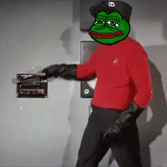 Pepe the Frog flips a light switch
