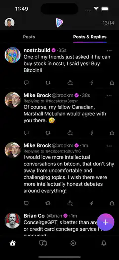 Nostr app language update and feed refresh