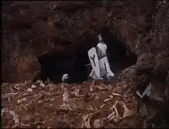White Rabbit killed by black figure
