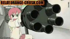 Yotsuba firing minigun global feed spam