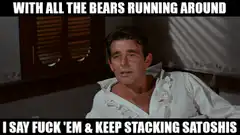 John Wayne stacking satoshis meme