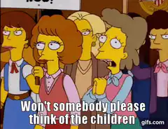Simpsons mothers think of the children