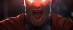 Superman laser eyes scream