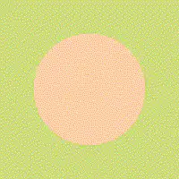 Colorful textured circle changing colors