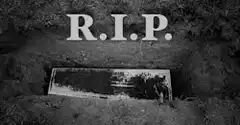 R.I.P. on a grave
