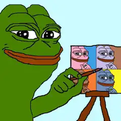 Pepe painting himself