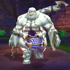 Giant zombie monster with exposed organs