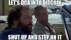 Shut up and step on it bitcoin meme