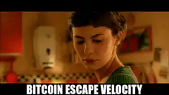 Ondine crying Bitcoin escape velocity