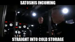 Satoshi's Incoming Straight Into Cold Storage