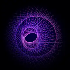 purple geometric spiral animation