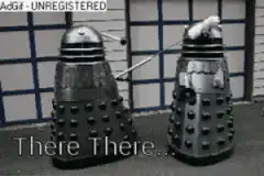 Daleks comforting each other