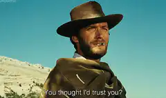 You thought I'd trust you?
