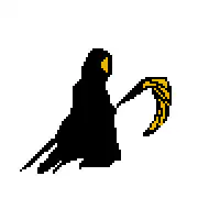 pixel art grim reaper