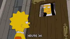 Simpsons nun door you're in