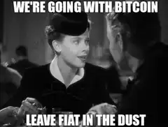 Woman Says We're Going With Bitcoin