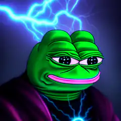Pepe with lightning bolts