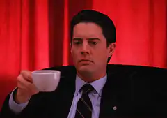 Agent Cooper coffee cup spills