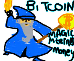 Bitcoin wizard magic internet money