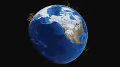 Rotating Earth Globe