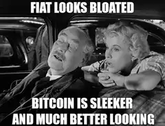 Fiat looks bloated, Bitcoin is sleeker