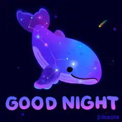 Good Night Constellation Whale