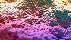 Colorful pixelated wave animation