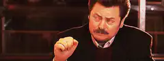 Ron Swanson fist pump